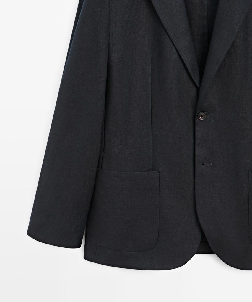Massimo Dutti Linen Suit Blazer