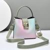 Ladies' Sweet and Ladylike Vintage Bag Gradient Color Bucket Handbag