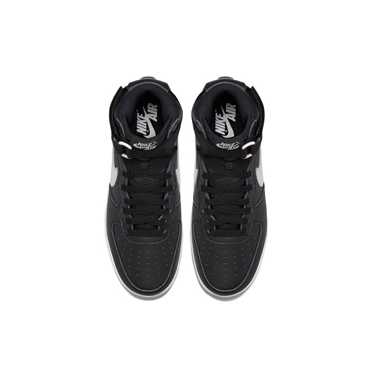 New Nike Air Force 1 High Retro Qs 'Black White' 743546-007