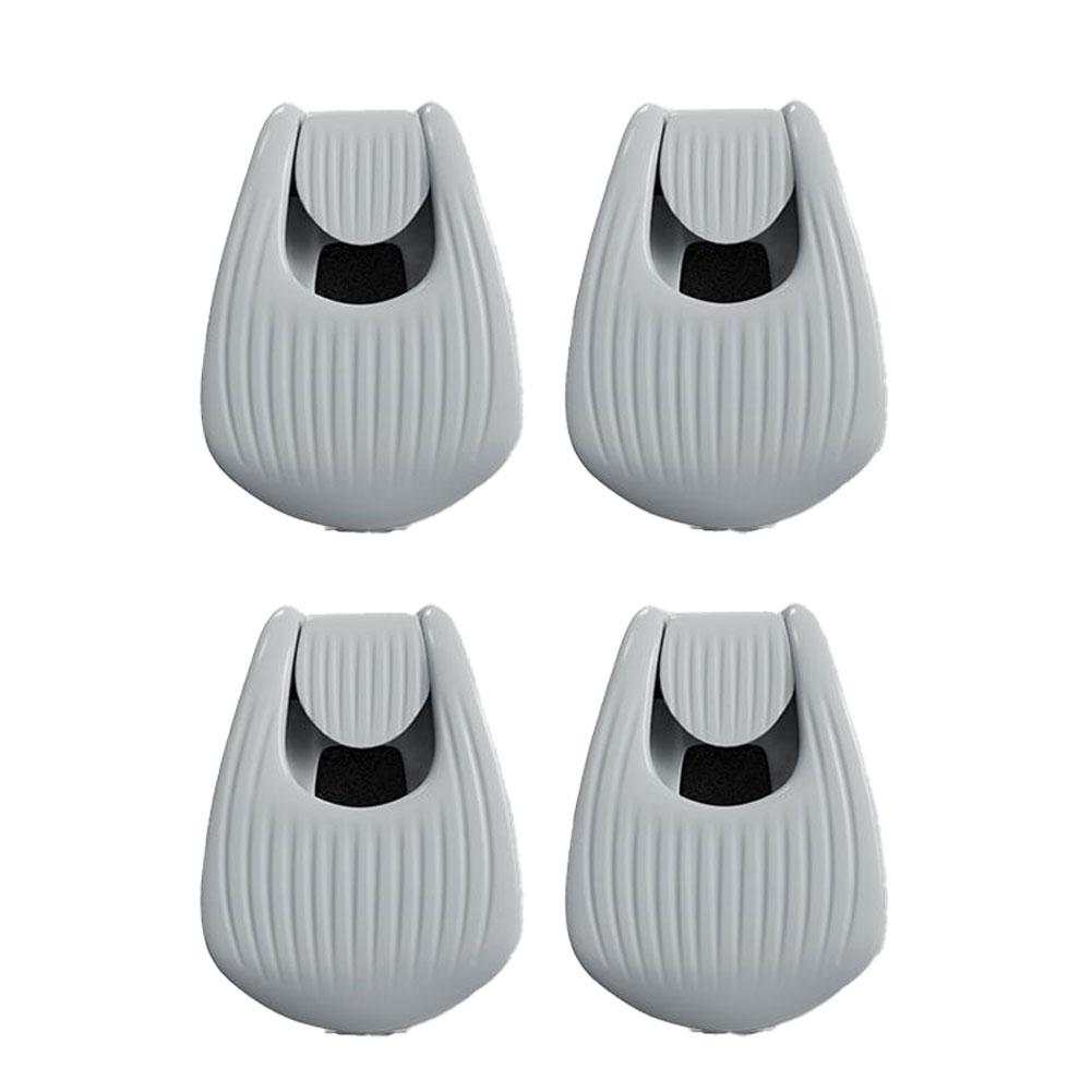 4PCS Fishing Rod Holder - Portable Takedown Fishing Rod Clips for Ground/Car/Wall/Beach, Auto Fixed Fish Poles Holders Strap