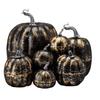 7 Pcs Artificial Pumpkins Assorted Sizes Faux Foam Pumpkin Crafts Farmhouse Rustic Fall Table Centerpiece for Halloween Mantel Shelf Decoration