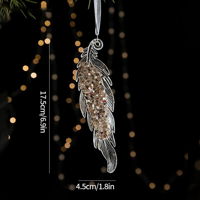 

Christmas Decoration Acrylic Snowflake Icicle Pendants Xmas Tree Decor Snowflower Bell Hanging Pendant Home New Year Gift 2025 as picture