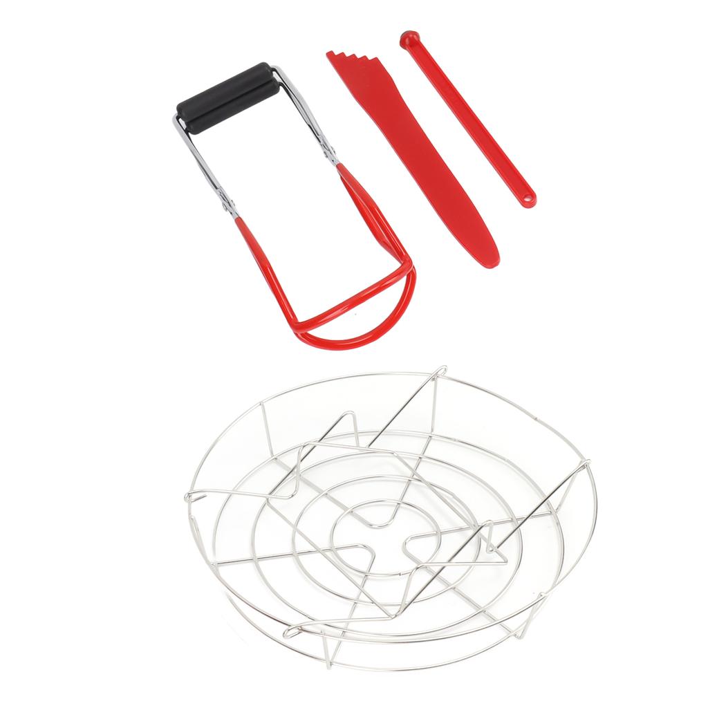 Canning Supplies Starter Kit Stainless Steel Magnetic Lid Lifter Bubble Popper Canning Jar Lifter Can Tongs for