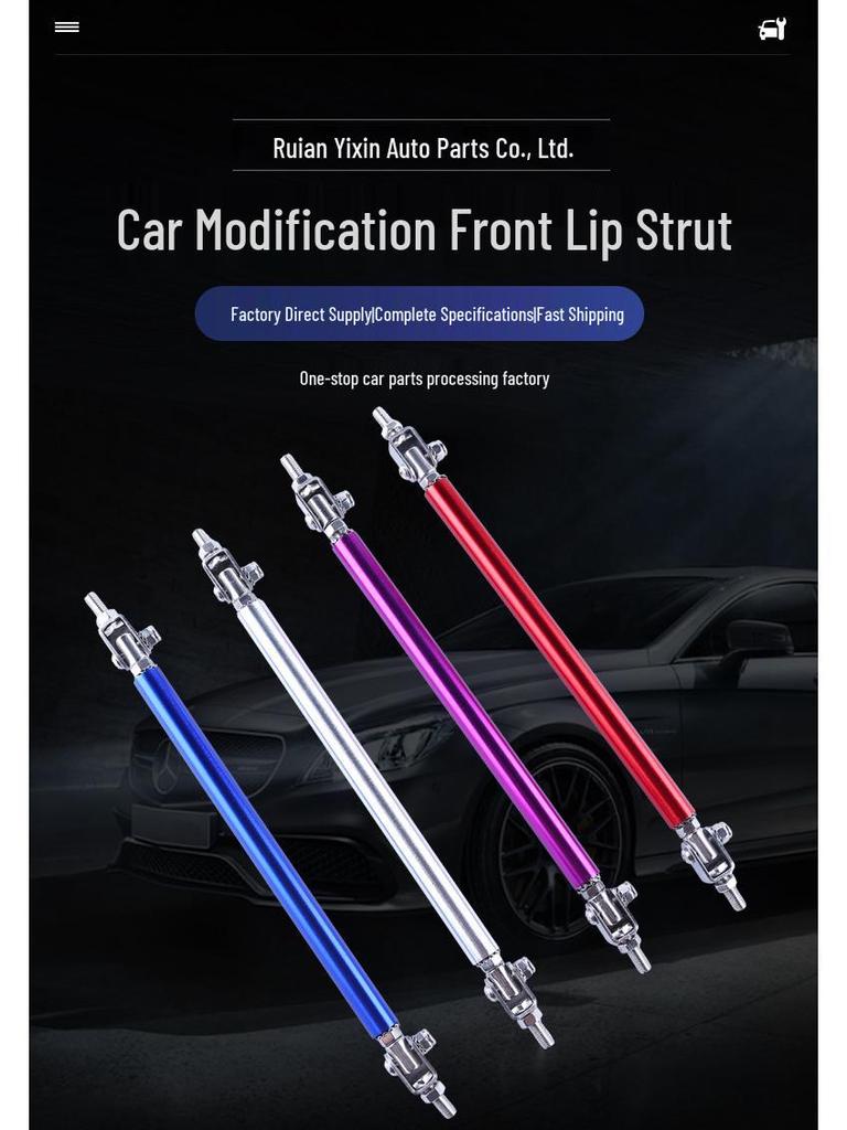 Adjustable 15cm Tie Rod for Front Shovel Lip, Bumper, and Bracket Modification.