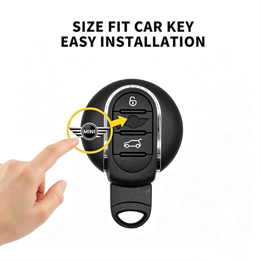 14/18/22MM Car Styling Remote Key Emblem Sticker Accessories For Mini Cooper JCW Works R50 R52 R53 R55 R56 R57 R58 R59 R60 R61 F G2