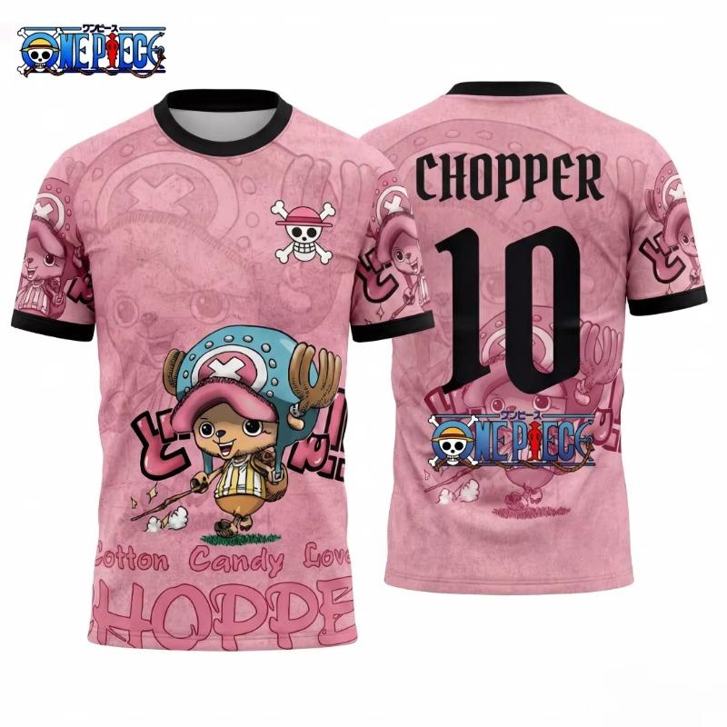 2026 Summer Japan One Piece Luffy Football Jersey Men T-shirt Football Special Jersey Adult Family Matching Quick-Drying T-shirt
