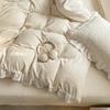 Class A Winter-Ready Milk Velvet Lace 4-Piece Set: Soft, Double-Sided Coral Fleece in Cream Style