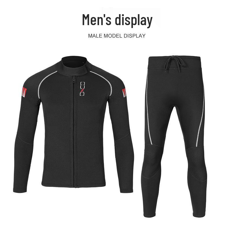 New Ouzo 1.5mm Split Wetsuit: Unisex Slim Fit, Sunscreen & Warmth, Perfect for Couples