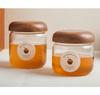 Luftdichtes Glasvorratsglas mit Holzdeckel für Honig, Kaffeebohnen, Marmelade oder Trockenwaren