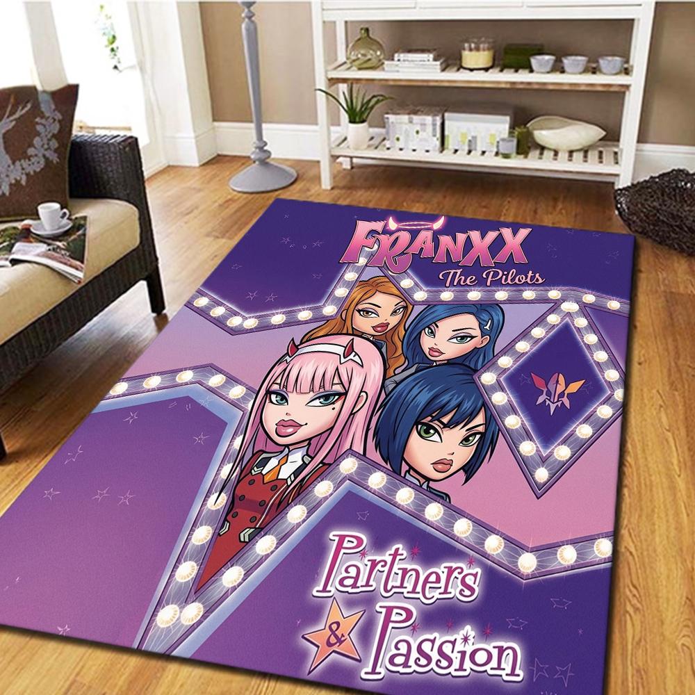 Darling in the Franxx Carpet - Living Room Bedroom, Cool Home Decor Movie Mat Play Floor Mat -HE21