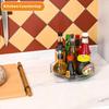 Clear  Turntable for Cabinet and Refrigerator1 Tier Spinning Spice Rack Medicine and Turntable Organizer Carousel Spice Organiz
