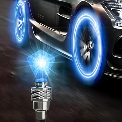 8pcs Car Hub Valve Core Running Horse Light Wind Fire Wheel Breathing Light Motorcycle Tire Valve Valve Explosion Proof, Sun Protection