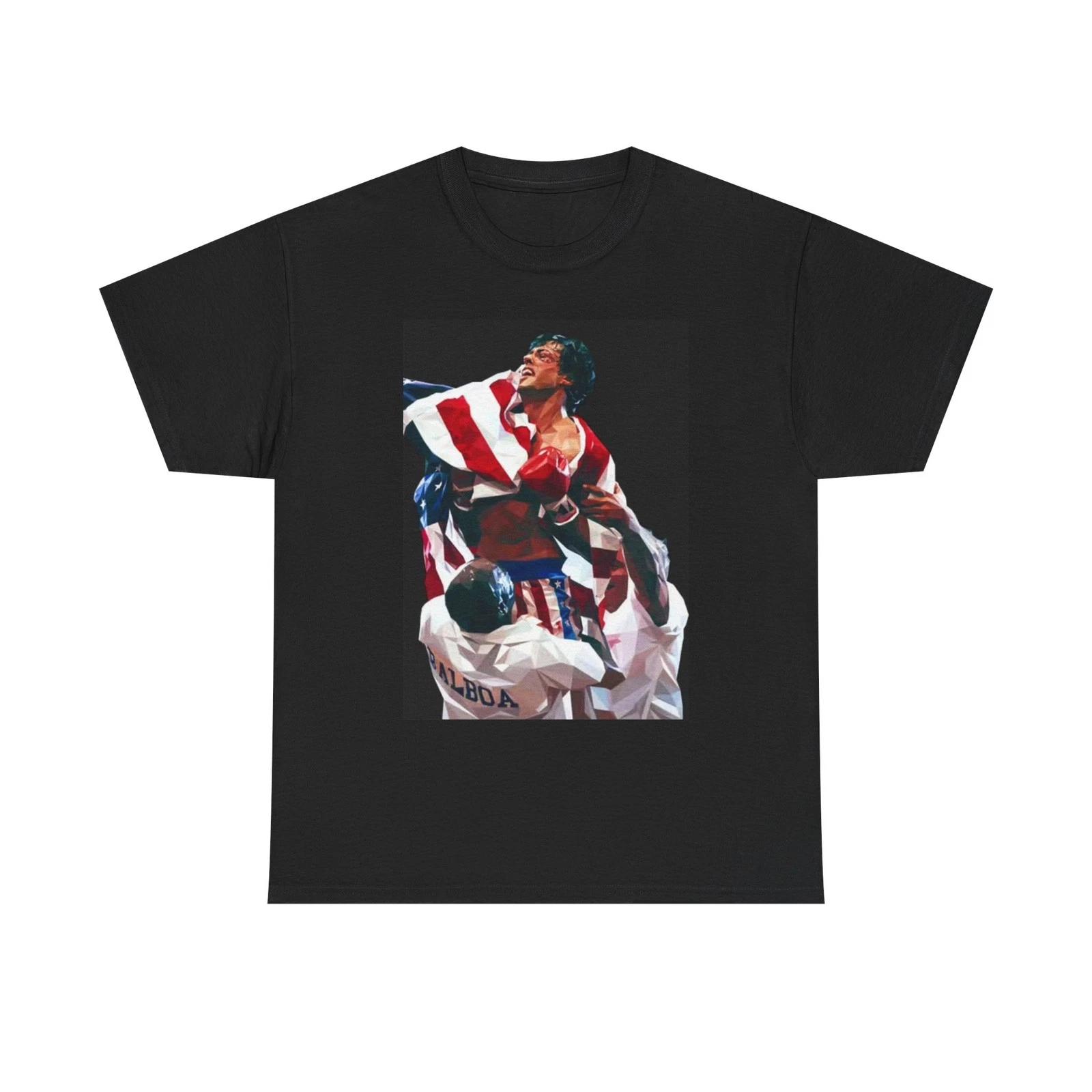 

Rocky Graphic T Shirt Vintage Movie Boxing Retro Unisex Heavy Cotton Tee M