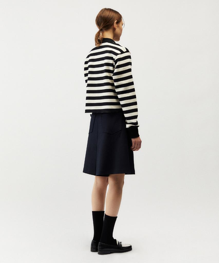 MAYOL Cotton Blend Bermuda Shorts_Navy