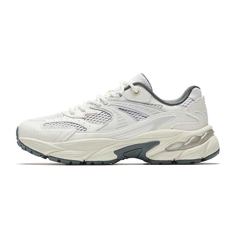 Anta AT802 Retro Breathable Casual Women Sneakers White Grey 922528802-1 35.5