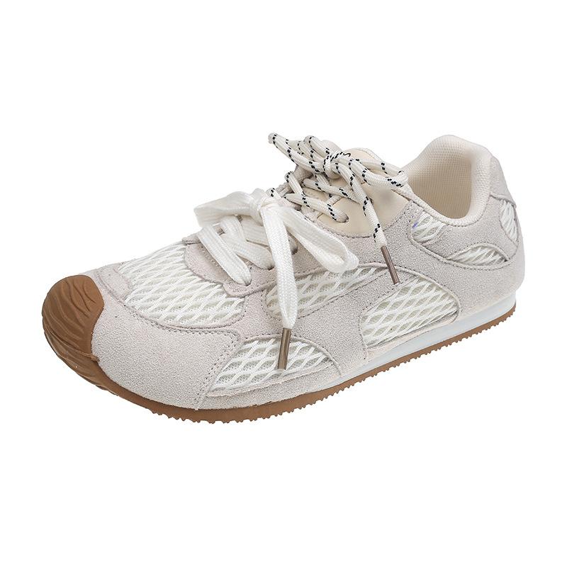 Dexun shoes women's 2025 new summer thin mesh shoes breathable mesh super fire thin sole casual sports shoes women's shoes