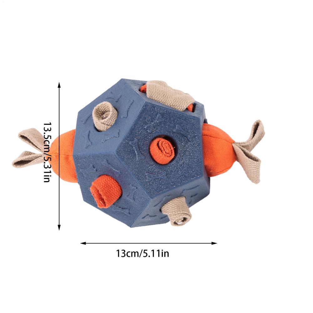 Food Dispensing Dog Toy Pet Treat Dispenser Aggressive Dog Chew Toys Small Medium Large Breeds Enrichment Ball With Squeak For