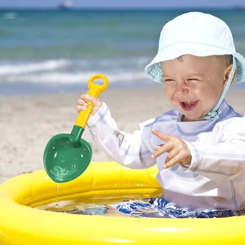 Toddmomy 3-Piece Sand Toy Set, Kids Plastic Sand Shovels, Lightweight Durable Beach Sand Digging Tools for Outdoor Sandbox Play