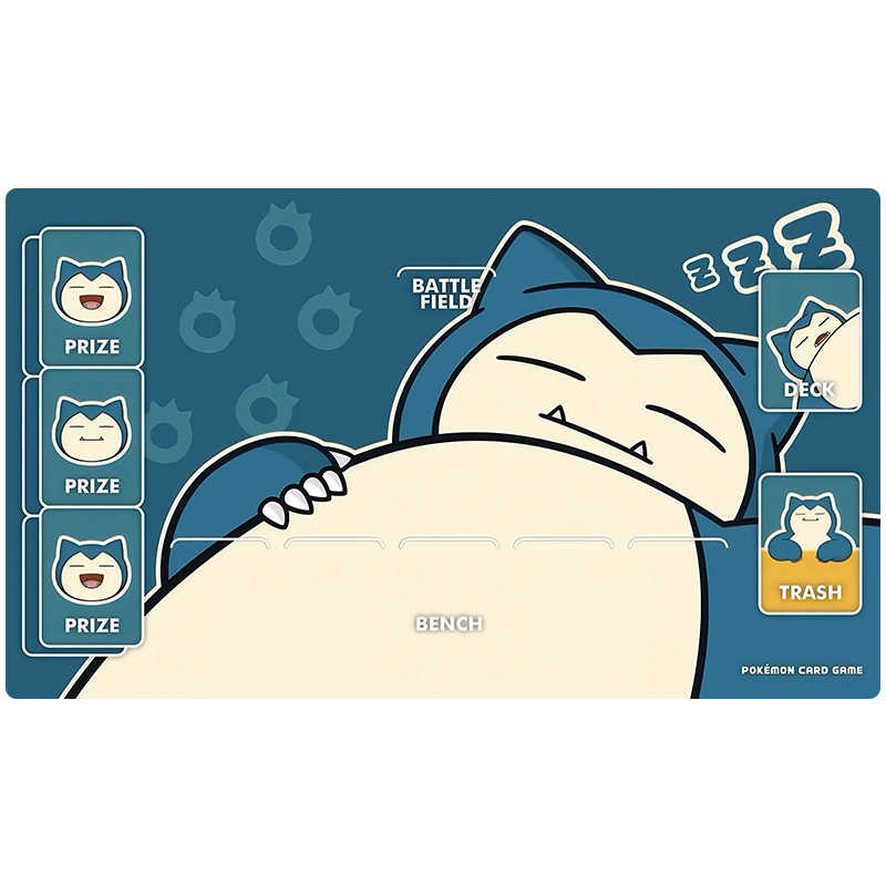 Diy Ptcg Snorlax Card Battle Mat Ptcg Snorlax Single Player Board Game Card Battle Table Mat Anime Card Gift Toys 30x80x0.2cm