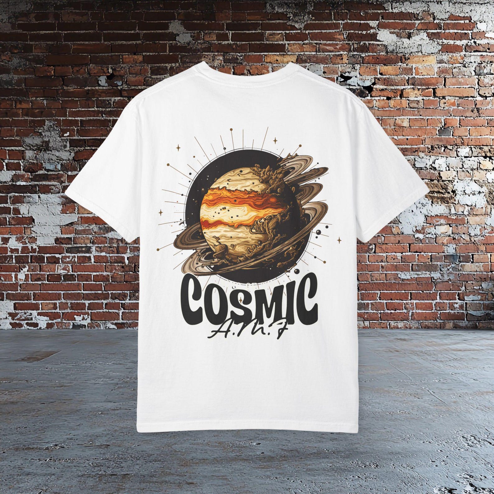 Cosmic Planet T shirt, Space Aesthetic Shirt, Retro Galaxy Tee, Saturn PlaneT shirt, Minimal Sci Fi Tee, Space Lover Gift 4XL