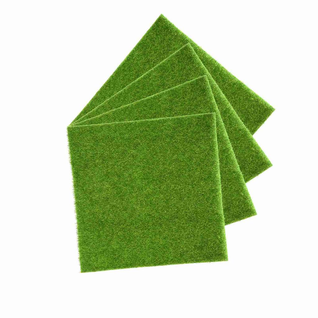 Artificial Turf Lawn Grass Plants For Miniature Dollhouse Landscaping Decoration(30 x 30cm)