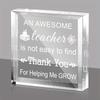 Teacher Appreciation Keepsake, Thank You Gift for Teachers, Inspirational Quote, Educator Office Decor, Birthday, Graduation, Retirement Gift, Nurser