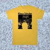 KLAUS SCHULZE goldfarbenes schweres Baumwollhemd Geschenk für Damen Unisex Vintage gewaschen Unisex Streetwear Weiche Mode Designer Kleidung