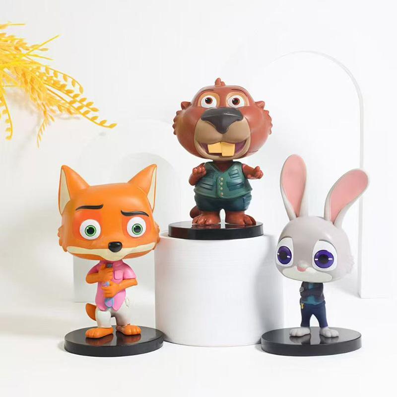 Genuine New Toys Zootopia Blind Box Mini Figure Set Nick Judy Anime Figures Clawhauser Gideon Bogo Mystery Gift Toy 2 Random Trendy Surprise