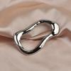 Geometric Oval Brooch for Autumn/Winter: Elegant and Smooth Design