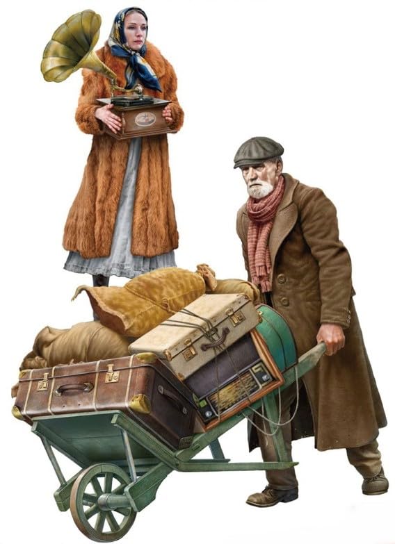 

Miniart Семья Чандлеров Набор фигурок беженцев Пластиковая модель MA38089 1/35 серый