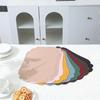 Manteles Individuales de PVC Resistentes al Calor con Bordes Decorativos Festoneados Estilo Nórdico para Decoración Festiva, Fiestas, Comidas Diarias