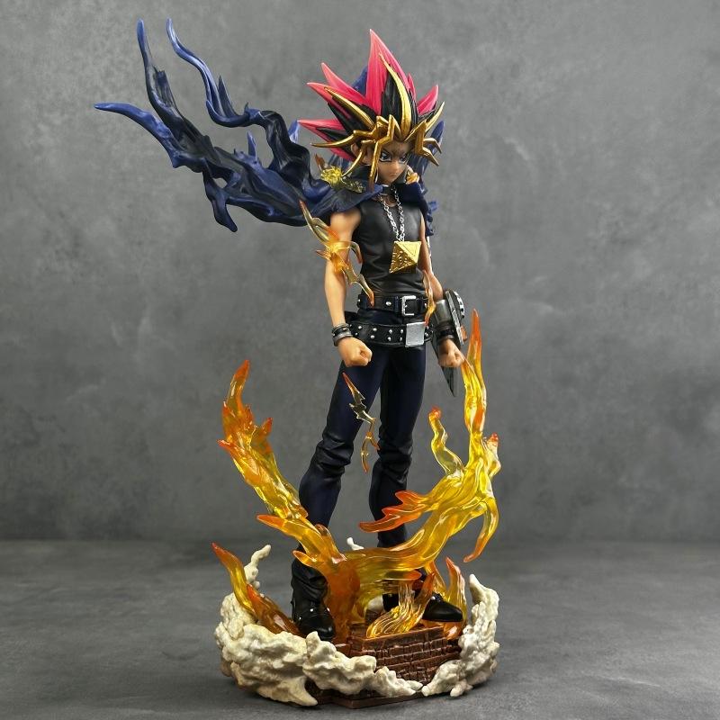 27cm Muto Yami Yugi Gk Statue Yu Gi Oh Anime Figure 25cm Painted Version Desktop Decoration Gift For Anime Fans