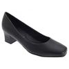 Womens/Ladies Wider Fit Plain Court Shoes