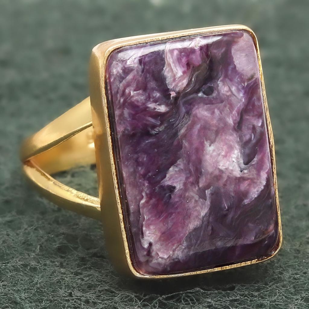 Russian Cheroite Gemstone Handmade Silver Jewelry  "7.5"