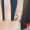 Modish Fashionable Temperament Micro Inlaid High Quality Sterling Silver Color Jewelry Multi Layer Cross Opening Personality Rings R248Fashion