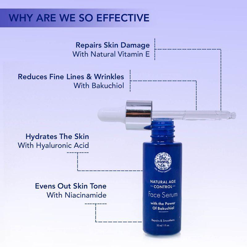 The Moms Co. Natural Age Control Face Serum, 30ml