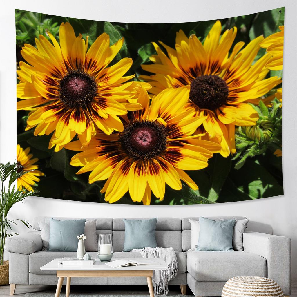 Beautiful Rose Bush Tapestry Wall Hanging Romantic Fresh Daisy Ins Style Wedding Party Background