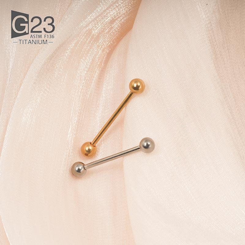 5Pc 16G/18G G23 Titanium Industrial Barbell Cartilage Earring Long Ear Stud Helix Tragus Piercing Retainer Body Zircon