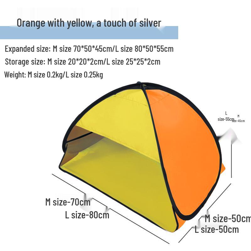 2-Second Quick Open Automatic Beach Sunshade Tent