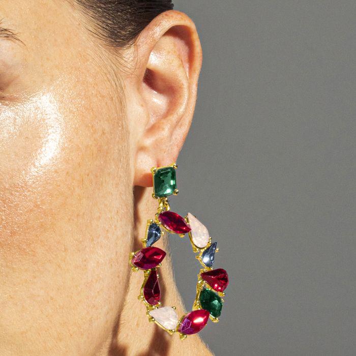 Boucles d'oreilles Luxenter Moken finition en or 18k