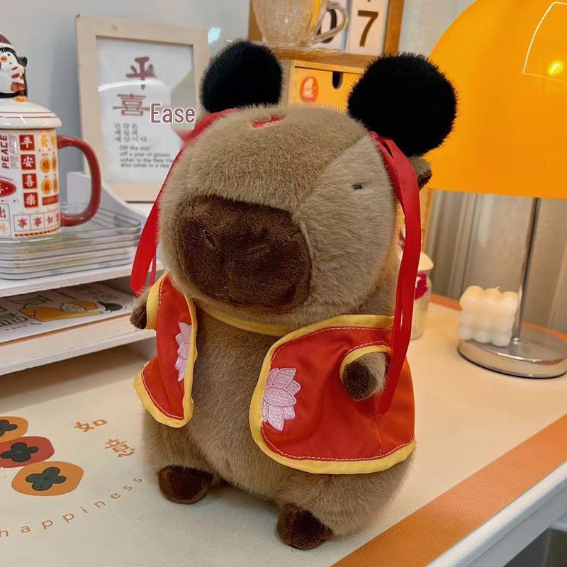 

Adorable Nezha Capybara Plush Toy - Perfect Bedtime Companion and Birthday Gift for Girls 23 cm