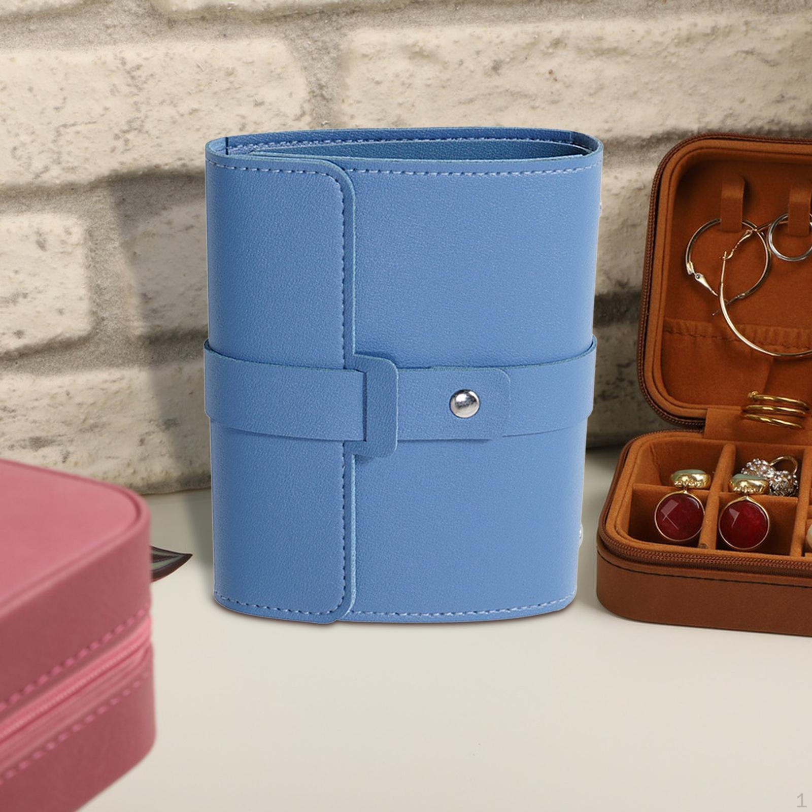 

Chic Earring Holder with Spacious Storage - Travel Case for Ear Studs синій