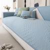 New Qianniao Grid Ice Silk Sofa Cushion Solid Color Four Seasons Universal Sofa Cushion Living Room Summer Non Slip Sofa Cover