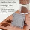 Stainless Steel Coffee Grinder Scale 16 Level Comparison Coffee Powder Thickness Comparison Scale Coffee Grind Reference Card