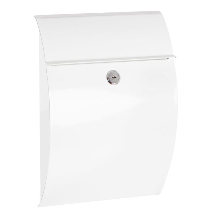 Boîte aux lettres murale - ARREGUI - Galan E5961 - Acier - Blanc - Taille S