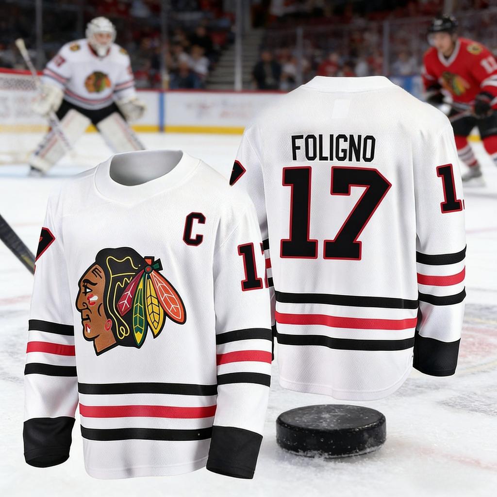 2026 Chicago Miglior Vendita Abbigliamento Sportivo Hockey su Ghiaccio Uomo Edizione Speciale 'Breakthrough' Bianca Manica Lunga Traspirante Asciugatura Rapida Maglia Bambini