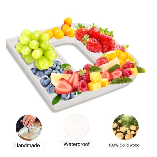 Fillable Cardboard Serving Tray Number 2026 Charcuterie Food Tray Grad Party Candy Dessert Snack Container for Graduation Anniversary New Year Party