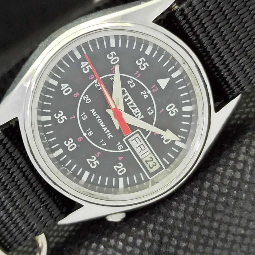 

Б/У ВИНТАЖНЫЕ ЧАСЫ CITIZEN AUTOMATIC 8200 ЯПОНИЯ МУЖСКИЕ ДЕНЬ/ДАТА ЧЕРНЫЕ ЧАСЫ 534b-a280852-6 лот534b-a280852