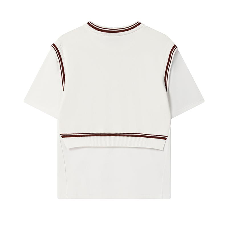 

New FILA WHITE T Shirts Women s Cloud White F11W533102F-WT XL