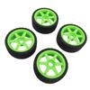 4pcs 1Celsius7 1Celsius8 RC   Car Tires Wheel Rims Sturdy Plastic Fashionable 17mm RC   Racing Tyres Replacement for